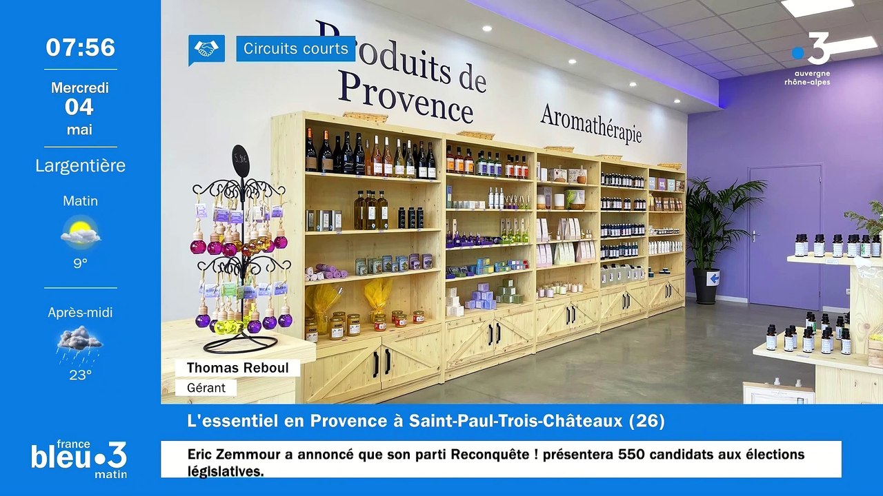 À Saint-Paul-Trois-Châteaux, L'essentiel en Provence, royaume des huiles essentielles et de l'aromathérapie