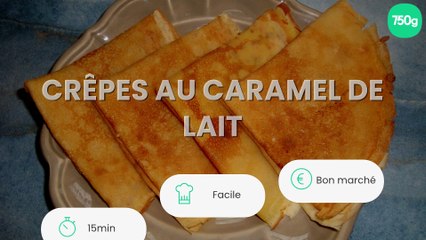 Crêpes au caramel de lait