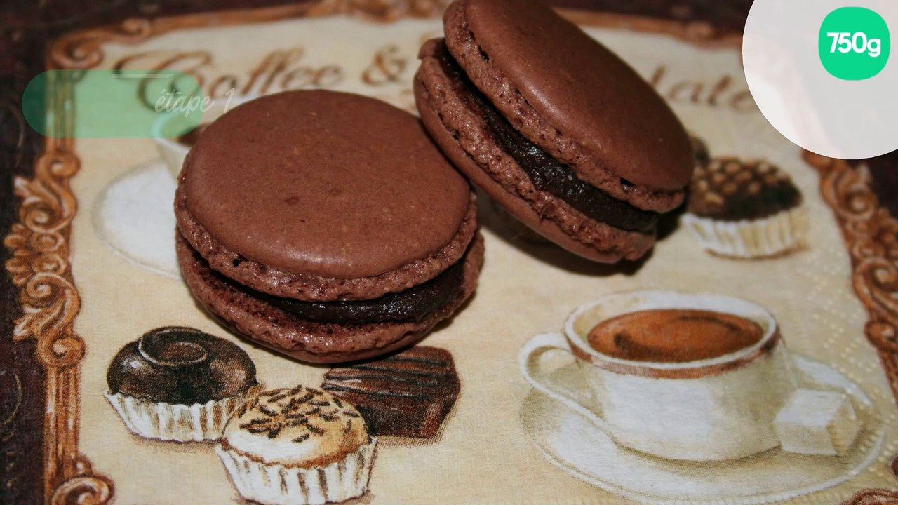 Macarons au chocolat