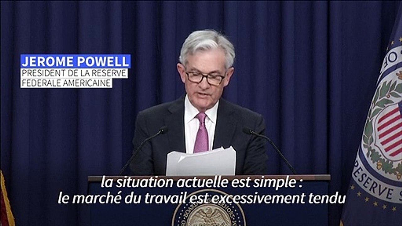 La Fed américaine relève son taux d'intérêt d'un demi-point pour contenir l'inflation