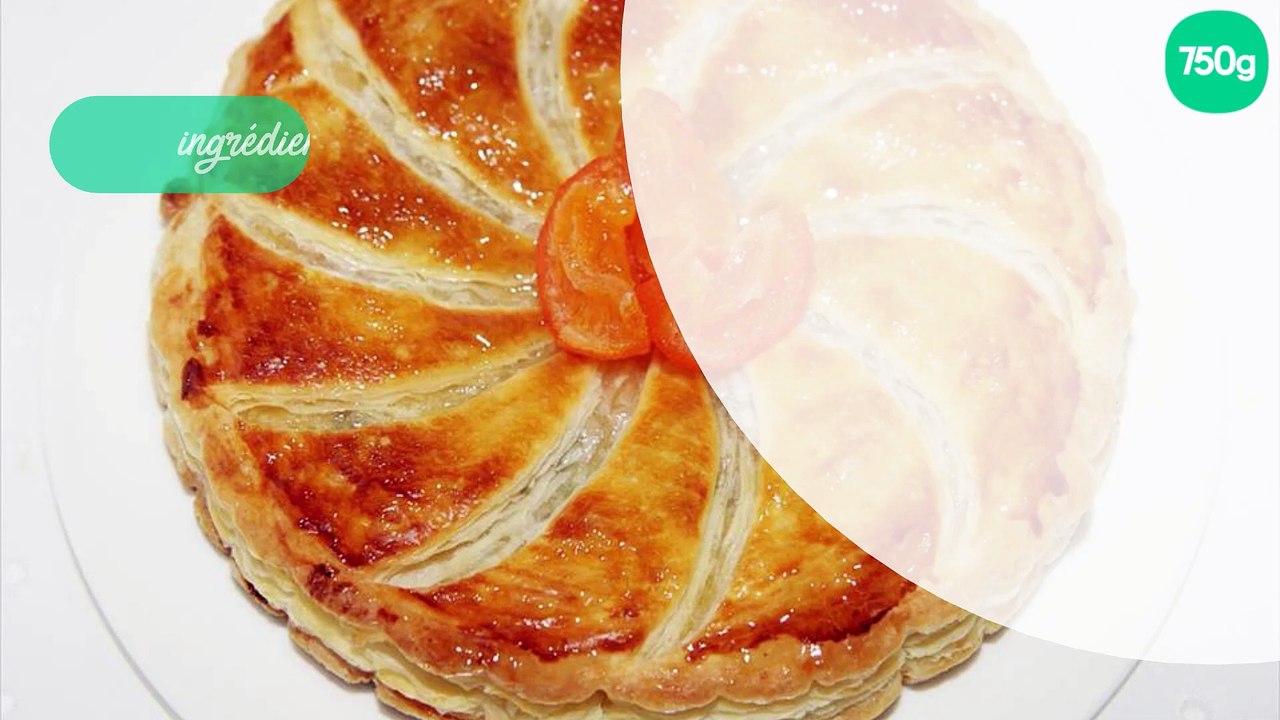 Galette des rois à la crème amandine, lemon cur...