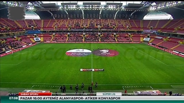 Kayserispor 2-2 Teleset Mobilya Akhisarspor [HD] 07.02.2018 - 2017-2018 Turkish Cup Quarter Final 2nd Leg
