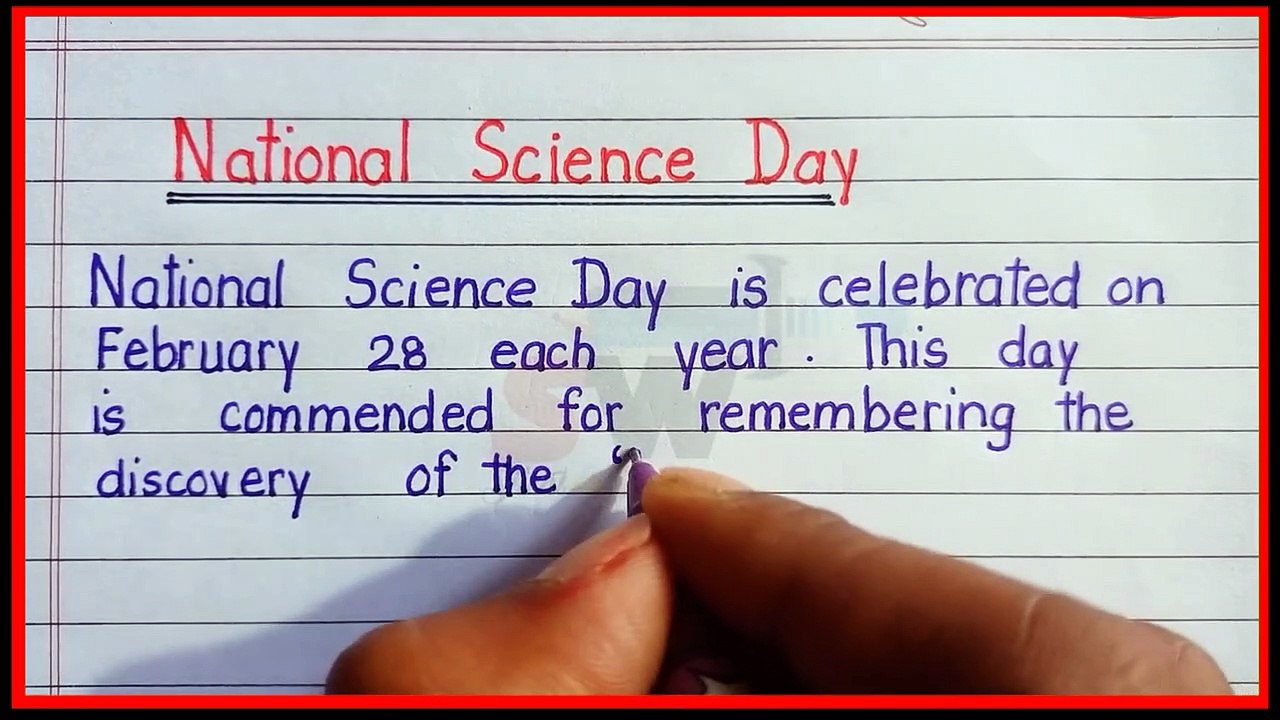 Essay on national science day in English_short essay on national science day_speech on science day