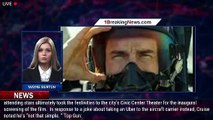 Watch Tom Cruise Show Up at 'Top Gun: Maverick' Premiere in Helicopter He Piloted Himself - 1breakin