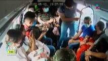 Policías frustran asalto a combi en Tlalnepantla
