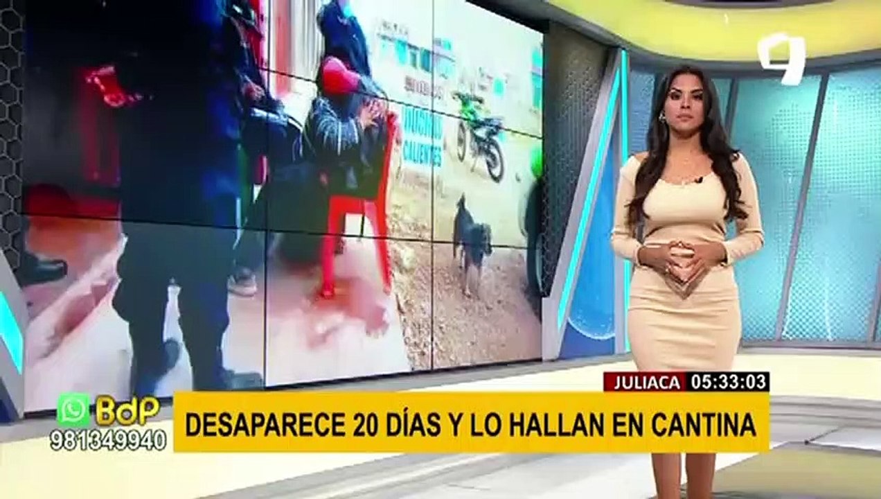 Juliaca: Menor que desapareció hace 20 días fue encontrado en una cantina bebiendo