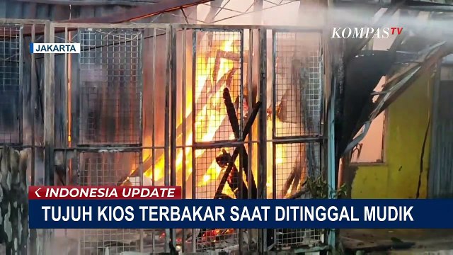 Miris, 7 Kios di Cipayung Terbakar Saat Ditinggal Mudik Pemiliknya