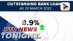 Bank lending grows by 8.9% year-on-year in March
