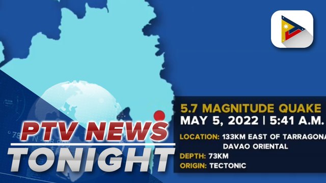 Magnitudes 5.8, 5.7, and 5.2 quakes jolt Davao Oriental today