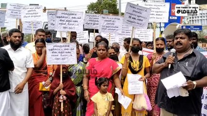 சென்னை நோக்கி நடைபயணம்; டி.கே.மார்க்கெட் வியாபாரிகள் அரெஸ்ட் !