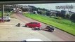 Vídeo mostra motociclista 'voando por cima de carro', após colisão às margens da BR-277