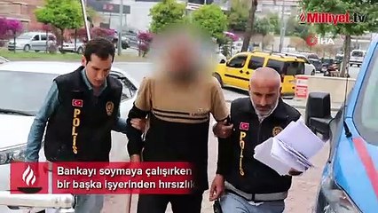 Bastonlu hırsız! Ayağı sakatlandı, yine durmadı