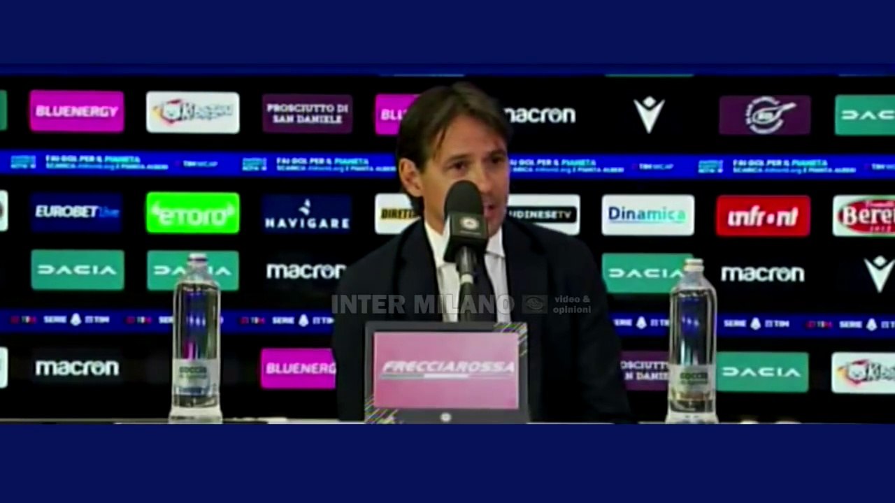 UDINESE-INTER 1-2 * SIMONE INZAGHI IN CONFERENZA STAMPA POST-MATCH