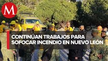 Reanudan labores para combatir incendio en los límites de Nuevo León y Coahuila