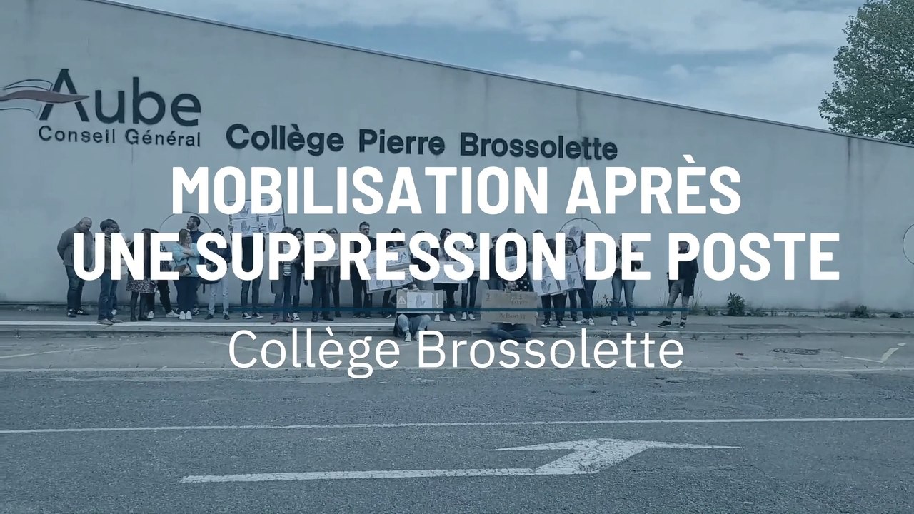 Mobilisation après une suppression de poste