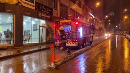 Lokantanın bacasında çıkan yangın söndürüldü