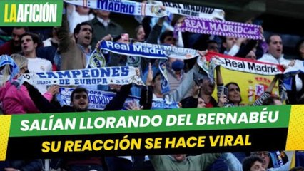 Se iban del Bernabéu llorando y su reacción por la remontada del Real Madrid da la vuelta al mundo