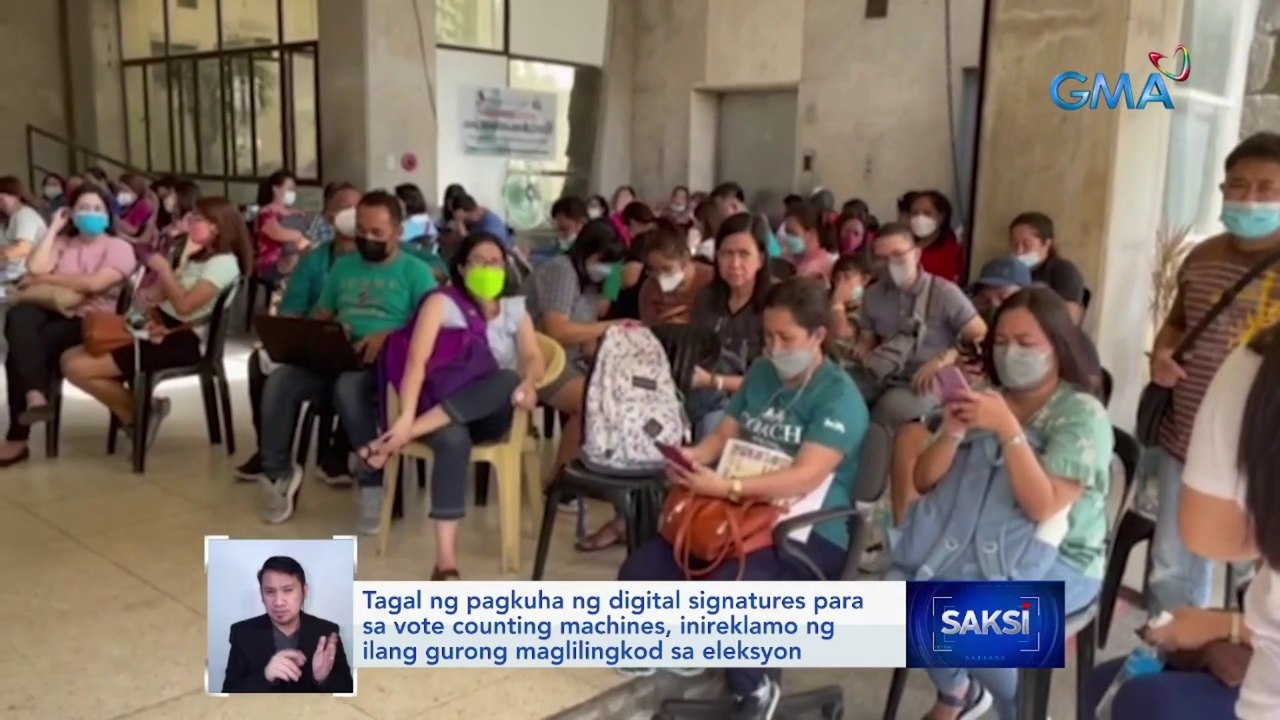 Tagal ng pagkuha ng digital signatures para sa vote counting machines, inireklamo ng ilang gurong maglilingkod sa eleksyon | Saksi