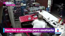 VIDEO: Asaltante agrede a abuelito durante robo