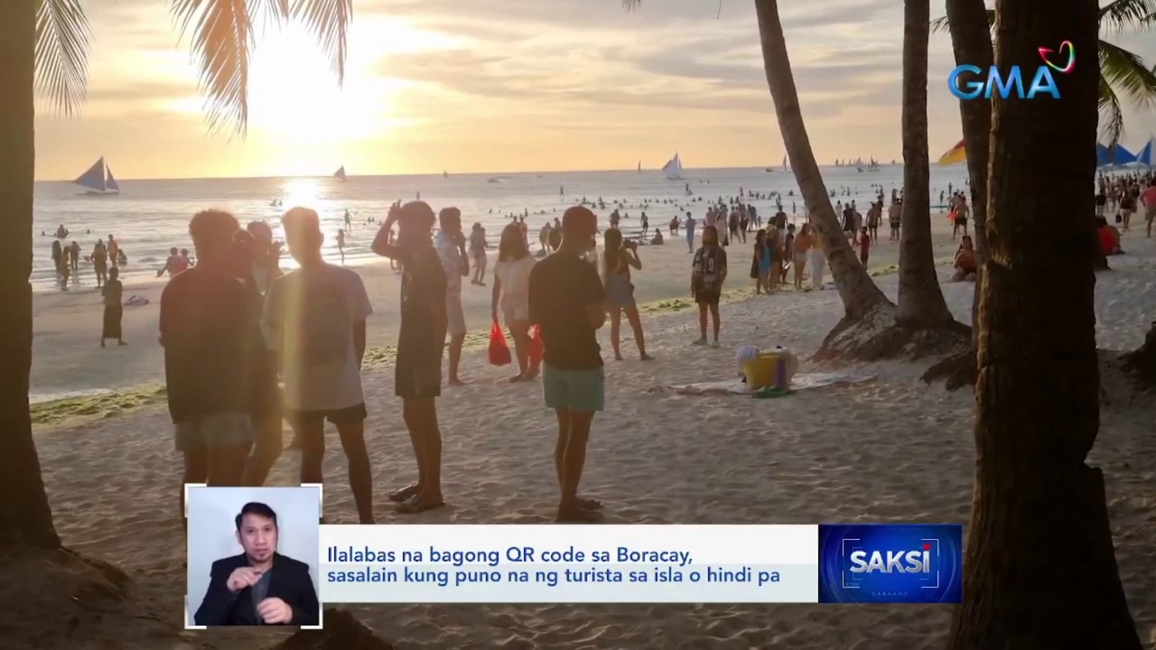 Ilalabas na bagong QR code sa Boracay, sasalain kung puno na ng turista sa isla o hindi pa | Saksi