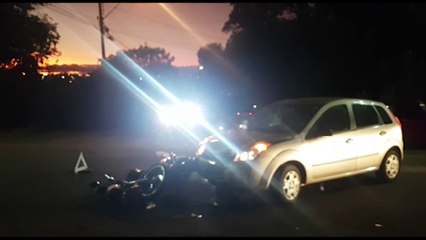 Motociclista sofre fratura em grave colisão no Parque São Paulo