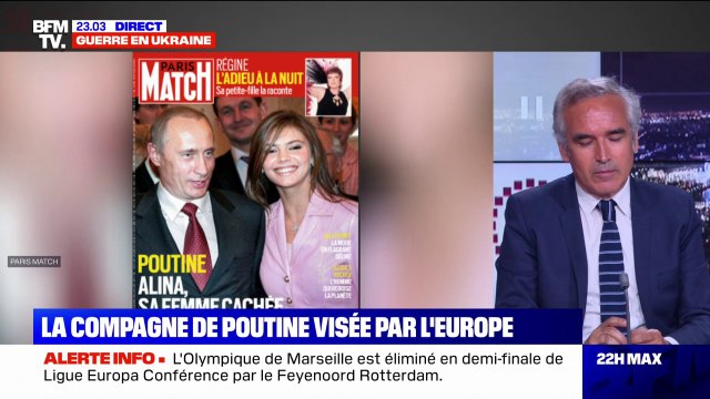 La Commission européenne propose de sanctionner Alina Kabaeva pour ses liens étroits avec Vladimir Poutine