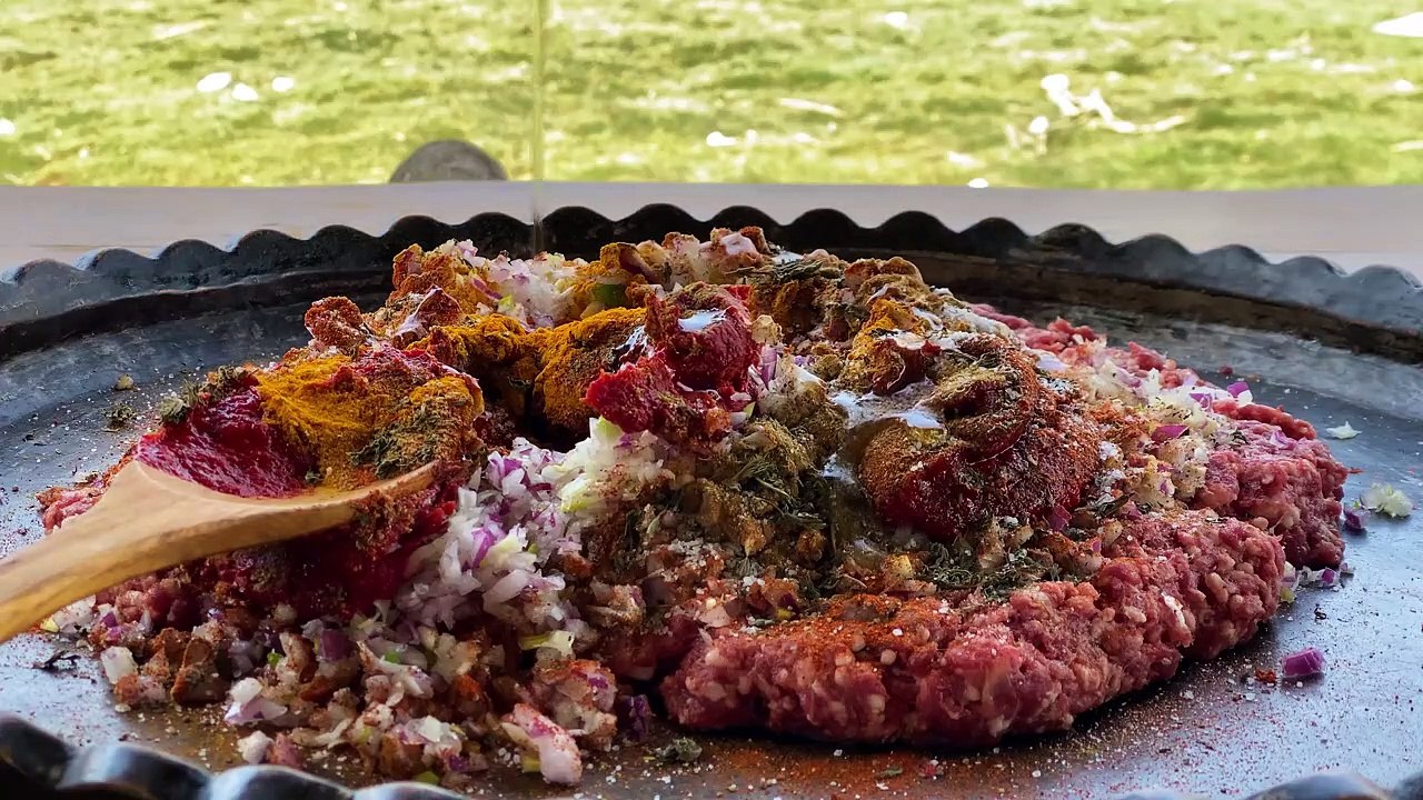 A special Delicacy of Lamb Stomach! Preparation Of The Oriental Dish Shirdan