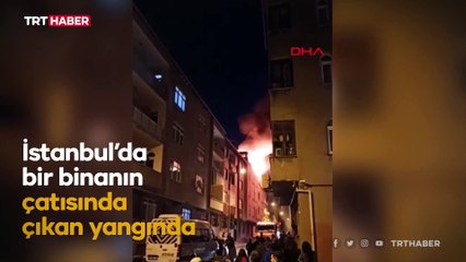 Bağcılar'da yangın sonrası patlama meydana geldi