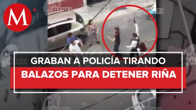 Policía de Edomex detiene riña con balazos al aire