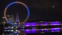 London Eye Ukrayna bayrağının renkleriyle ışıklandırıldı