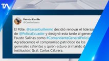 El General Fausto Salinas es el nuevo Comandante General de la Policía