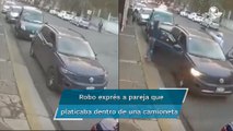 En 20 segundos, despojan a pareja de su camioneta en Cuautitlán Izcalli