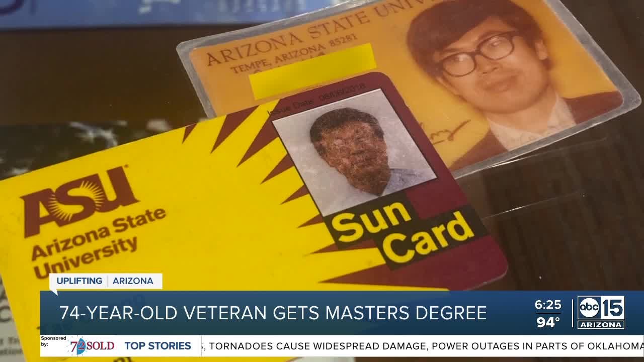74-year-old military veteran earns master's degree