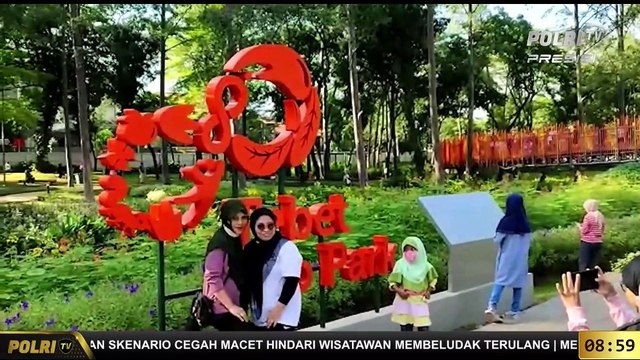 LIVE Report Ratu Dianti Tebet Eco Park Ramai Pengunjung Saat Libur Hari Raya