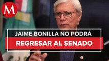 Facultad del Senado, mi reincorporación o separación: Bonilla tras fallo de Sala del TEPJF