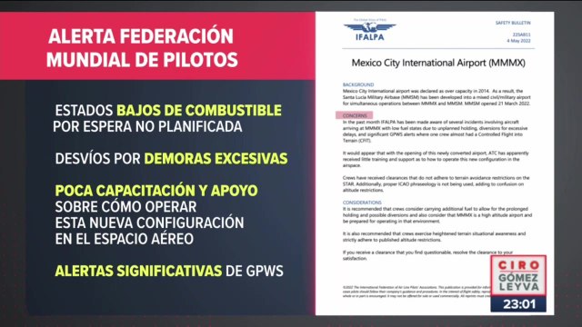 Pilotos alertan incidentes por operación simultánea del AICM y AIFA