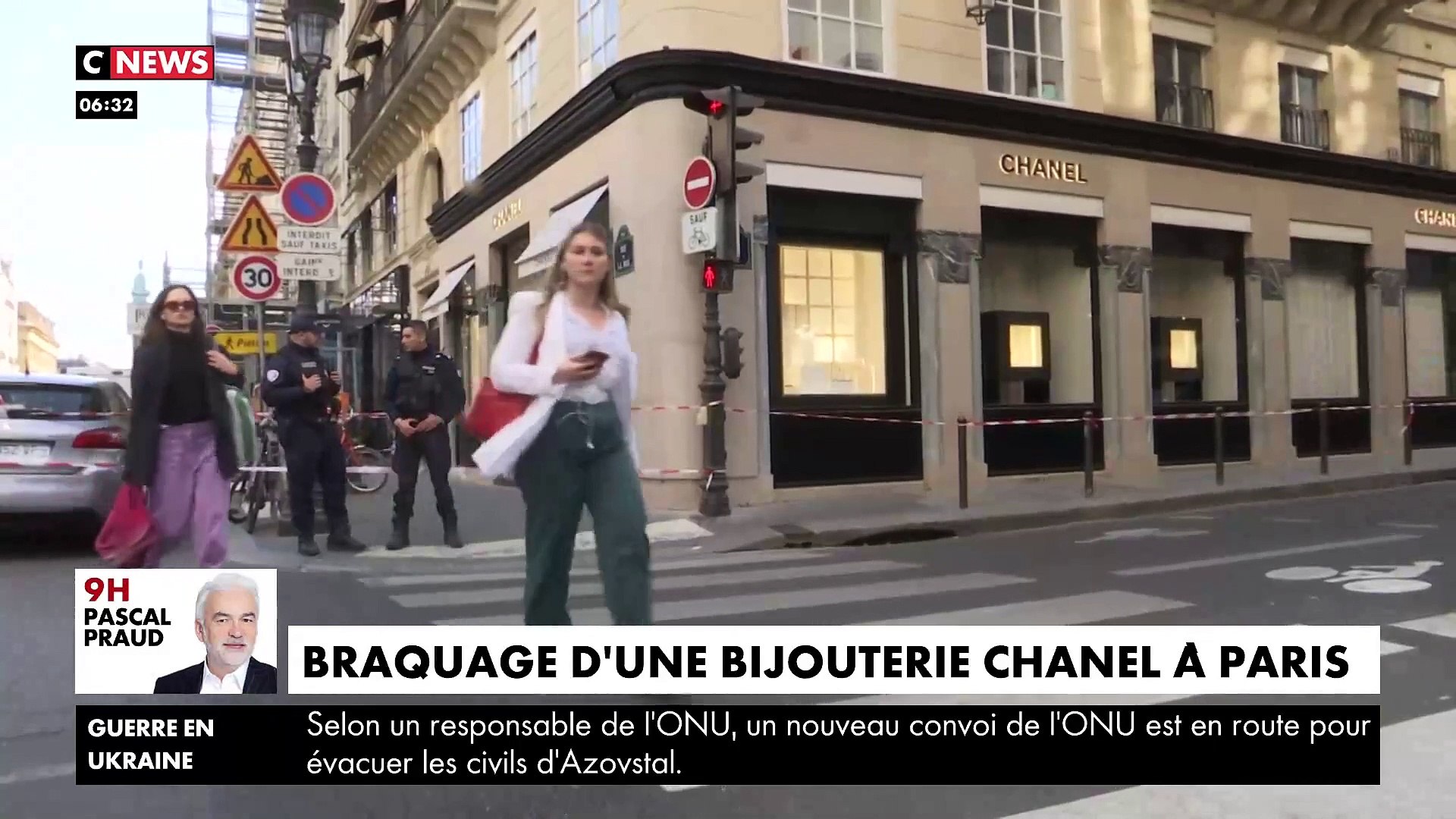 Braquage de la boutique Chanel rue de la Paix : Que sait-on ce matin sur ce  coup d'éclat dont les images tournent sur toutes les chaînes depuis hier  soir ? - Vidéo