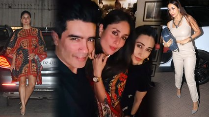 Karisma Kapoor Dinner Party : Malaika Kareena Amrita Masti Inside Video Viral | Boldsky