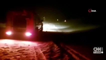 Kar ve tipide mahsur kaldılar