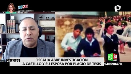 Pedro Castillo: Fiscalía inició investigación contra presidente y su esposa por plagio en su tesis