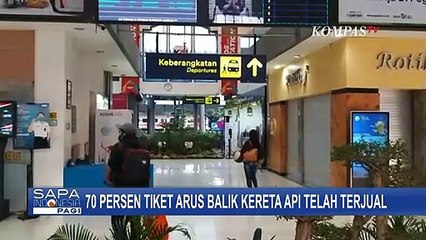 Download Video: Per Jumat 6 Mei 2022, 300 Ribu Tiket Kereta Api Arus Balik Lebaran Sudah Terjual