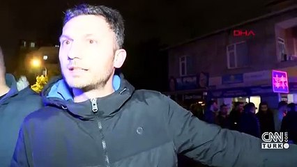 Kaza yapan otomobillerden biri iş yerine böyle girdi