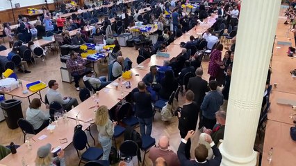 Labour campaigners cheer as Hyde Park goes red in Westminster election. Credit: Hannah Neary