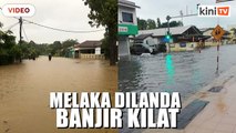 Melaka Tengah dilanda banjir kilat akibat hujan lebat berterusan