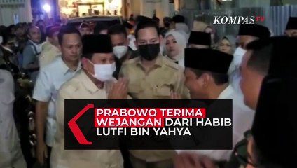 Prabowo Subianto Terima Wejangan dari Habib Lutfi Bin Yahya