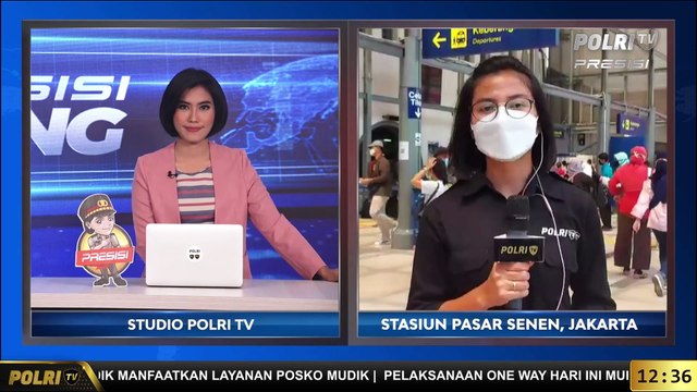 Live Report Ratu Dianti : Pantauan Arus Balik Mudik Di Stasiun Senen