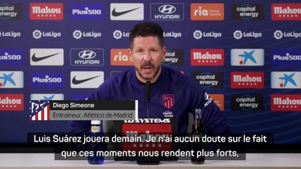 Diego Simeone sur une prolongation de Luis Suárez : "C'est une question piège"
