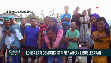 Beginilah Antusiasme Warga Gorontalo Ikuti Lomba Gendong Istri Berhadiah 500 Ribu!