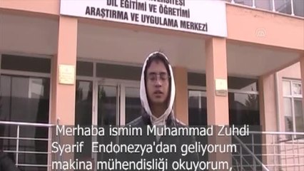 Edirne'de yabancı uyruklu öğrencilerden Anneler Günü videosu