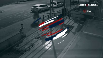 Trambolinli hırsızlık görenleri hayrete düşürdü!